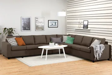 Crazy 7-sits Vändbar L-formad XX-Large Hörnsoffa i Tyg - Brun - Products - Möbler - Soffa - Hörnsoffa