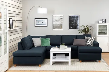 Crazy U-soffa Large Divan Höger - Mörkblå - Products - Möbler - Soffa - U-soffa