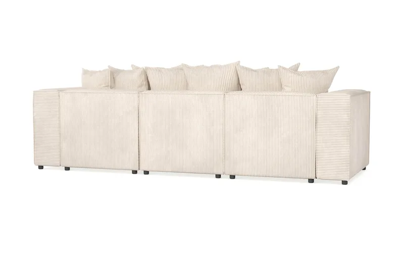Cubo 4-sits Djup Modulsoffa i Manchester - Beige - Products - Möbler - Soffa - 3 sits soffa