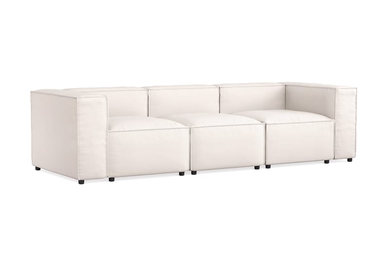 Cubo 4-sits Djup Modulsoffa i Tyg - Vit - Products - Möbler - Soffa - 3 sits soffa