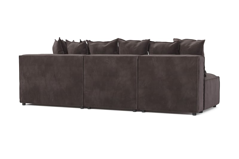 Cubo 5-sits L-formad Djup Modulhörnsoffa i Sammet - Mörkgrå - Products - Möbler - Soffa - Hörnsoffa