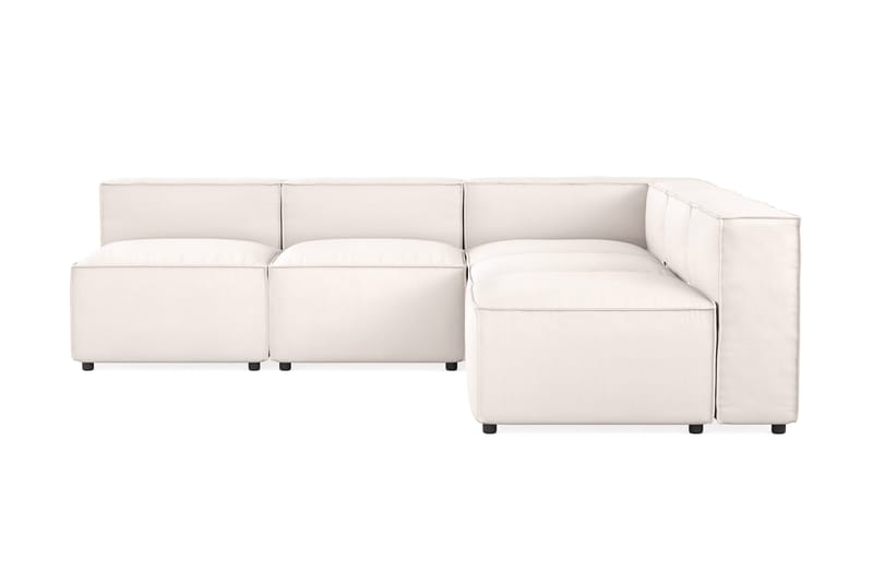 Cubo 5-sits L-formad Djup Modulhörnsoffa i Tyg - Vit - Products - Möbler - Soffa - Hörnsoffa