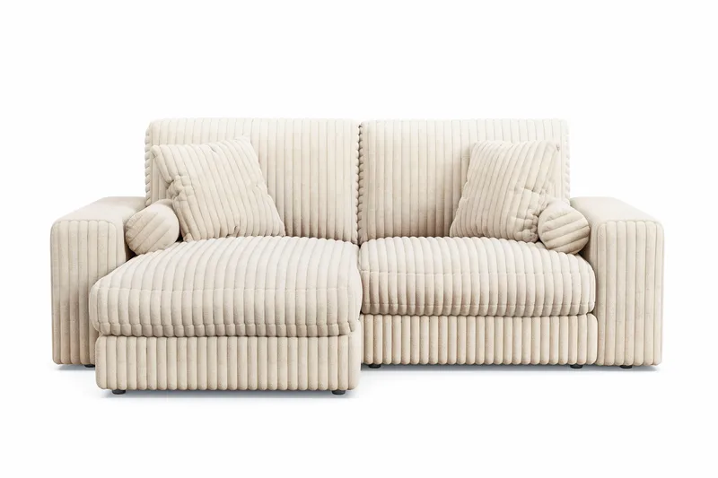 Arken Lyx 3-sits Vändbar L-formad Djup Divansoffa i Manchester - Beige - Products - Möbler - Soffa - Divansoffa & schäslongsoffa - 3 sits soffa med divan