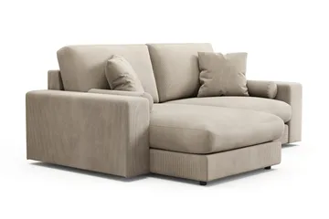 Arken Lyx 3-sits Vändbar L-formad Djup Divansoffa i Manchester - Greige - Products - Möbler - Soffa - Divansoffa & schäslongsoffa - 3 sits soffa med divan