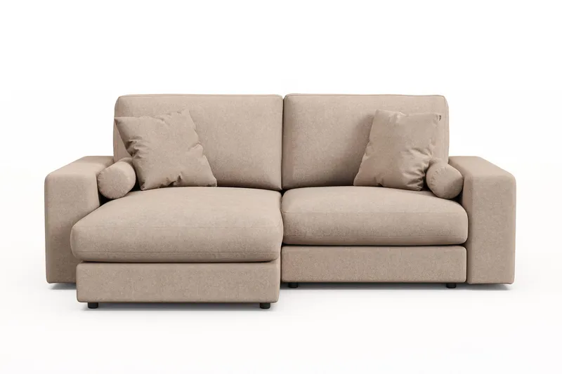 Arken Lyx 3-sits Vändbar L-formad Djup Divansoffa i Tyg - Beige - Products - Möbler - Soffa - Divansoffa & schäslongsoffa - 3 sits soffa med divan