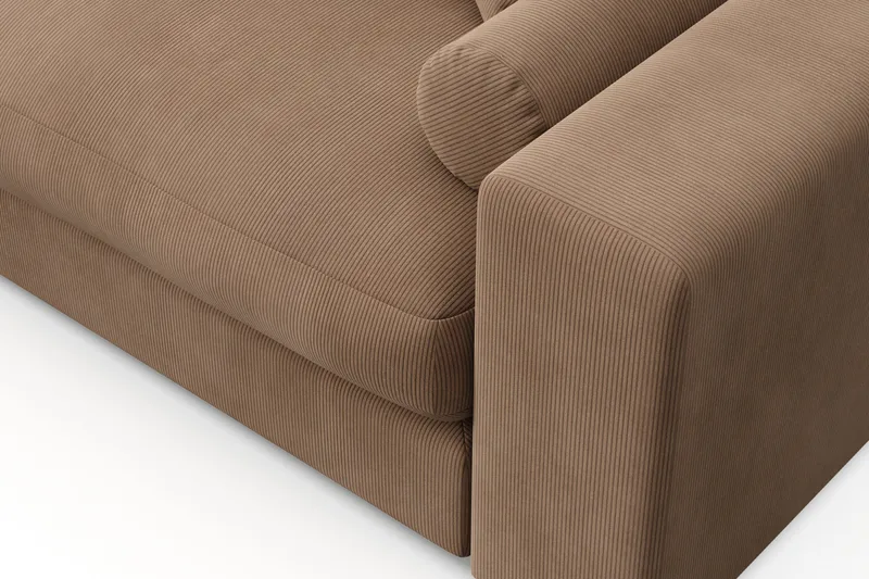 Arken Lyx 4-sits Vändbar L-formad Djup Divansoffa i Manchester - Brun - Products - Möbler - Soffa - Divansoffa & schäslongsoffa - 4 sits soffa med divan