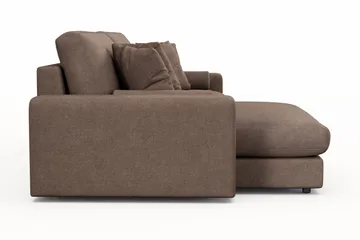 Arken Lyx 4-sits Vändbar L-formad Djup Divansoffa i Tyg - Brun - Products - Möbler - Soffa - Divansoffa & schäslongsoffa - 4 sits soffa med divan