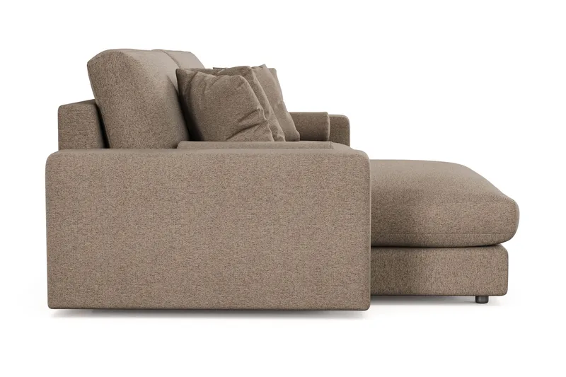 Arken Lyx 4-sits Vändbar L-formad Djup Divansoffa i Tyg - Brun - Products - Möbler - Soffa - Divansoffa & schäslongsoffa - 4 sits soffa med divan