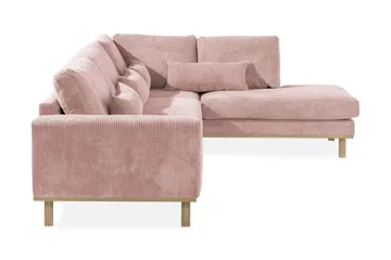 Copenhagen 4-sits Högervänd L-formad Divansoffa i Manchester - Rosa - Products - Möbler - Soffa - Divansoffa & schäslongsoffa - 4 sits soffa med divan