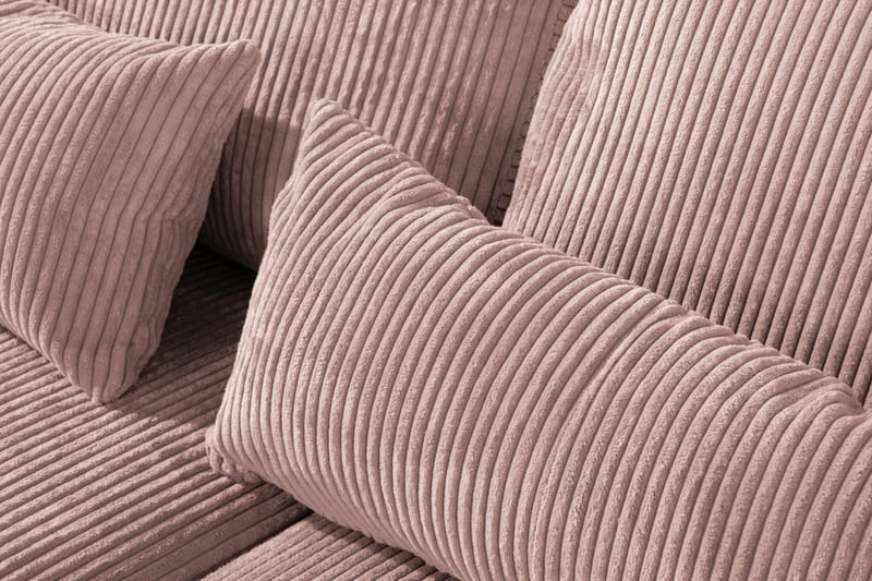 Copenhagen 4-sits Högervänd L-formad Divansoffa i Manchester - Rosa - Products - Möbler - Soffa - Divansoffa & schäslongsoffa - 4 sits soffa med divan