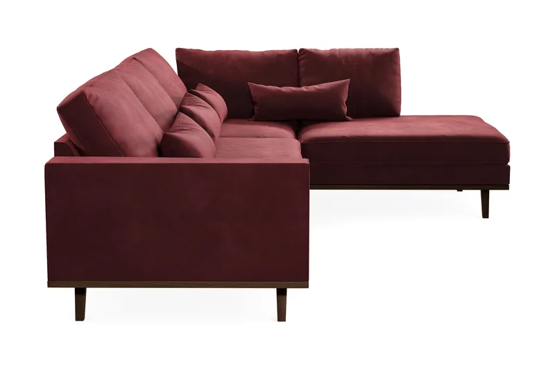 Copenhagen 4-sits Högervänd L-formad Divansoffa i Sammet - Lila - Products - Möbler - Soffa - Divansoffa & schäslongsoffa - 4 sits soffa med divan