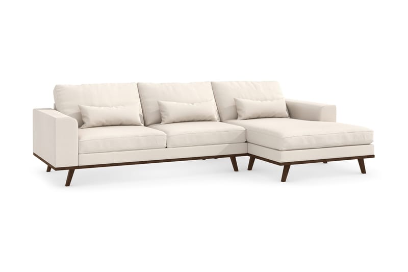 Copenhagen 4-sits Högervänd L-formad Divansoffa i Tyg - Beige - Products - Möbler - Soffa - Divansoffa & schäslongsoffa - 4 sits soffa med divan