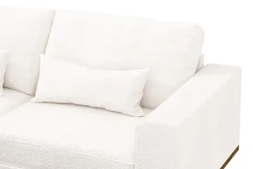 Copenhagen 4-sits Vänstervänd L-formad Divansoffa i Bouclé - Vit - Products - Möbler - Soffa - Divansoffa & schäslongsoffa - 4 sits soffa med divan