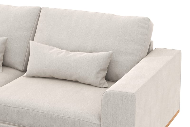 Copenhagen 4-sits Vänstervänd L-formad Divansoffa i Sammet - Krämvit - Products - Möbler - Soffa - Divansoffa & schäslongsoffa - 4 sits soffa med divan