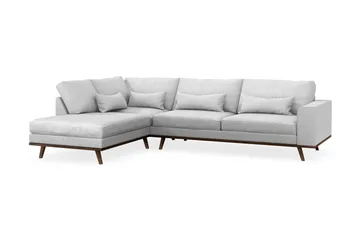 Copenhagen 4-sits Vänstervänd L-formad Schäslongsoffa i Tyg - Ljusgrå - Products - Möbler - Soffa - Divansoffa & schäslongsoffa - 4 sits soffa med divan