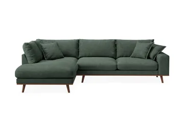 Copenhagen Premium 4-sits Vänstervänd L-formad Djup Schäslongsoffa i Tyg