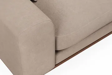 Copenhagen Premium 4-sits Högervänd L-formad Djup Schäslongsoffa i Tyg - Ljusbrun - Products - Möbler - Soffa - Divansoffa & schäslongsoffa - 4 sits soffa med divan