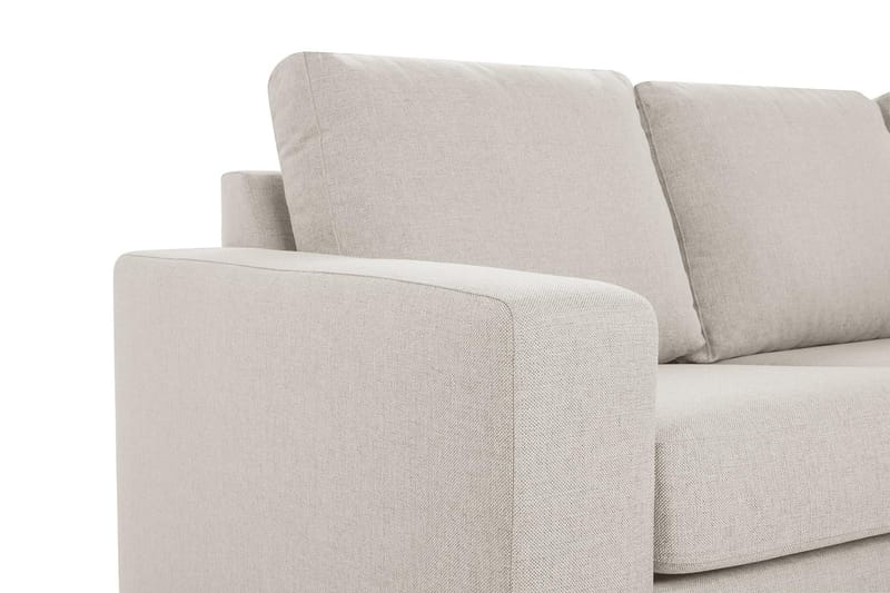 Crazy 3-sits Högervänd L-formad Schäslongsoffa i Tyg - Beige - Products - Möbler - Soffa - Divansoffa & schäslongsoffa - 2 sits soffa med divan