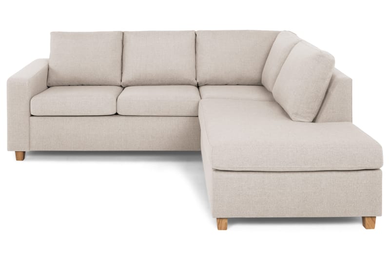 Crazy 3-sits Högervänd L-formad Schäslongsoffa i Tyg - Beige - Products - Möbler - Soffa - Divansoffa & schäslongsoffa - 2 sits soffa med divan