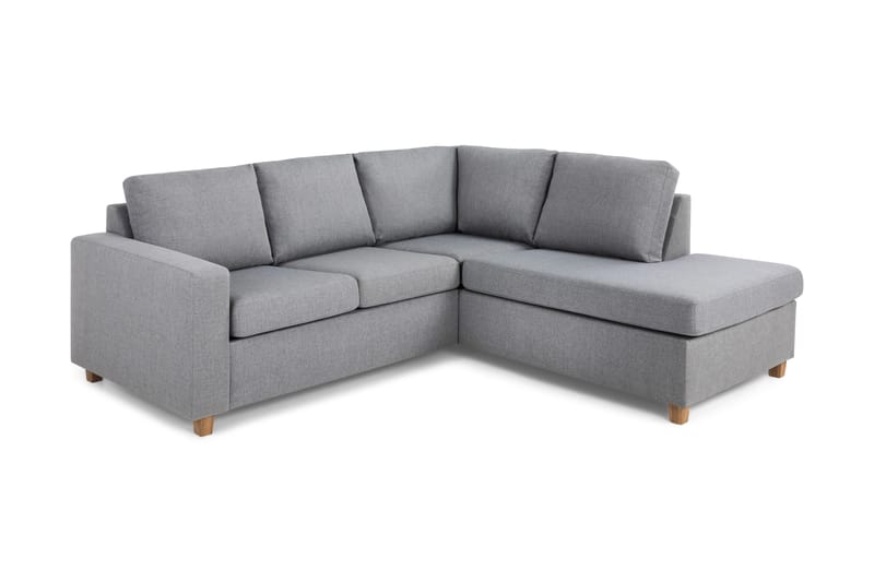 Crazy 3-sits Högervänd L-formad Schäslongsoffa i Tyg - Grå - Products - Möbler - Soffa - Divansoffa & schäslongsoffa - 2 sits soffa med divan