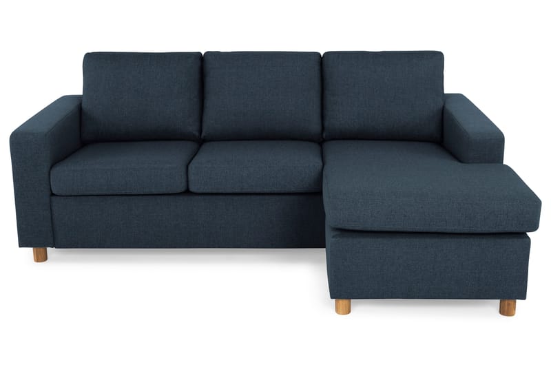 Crazy 3-sits Vändbar L-formad Divansoffa i Tyg - Blå - Products - Möbler - Soffa - Divansoffa & schäslongsoffa - 3 sits soffa med divan