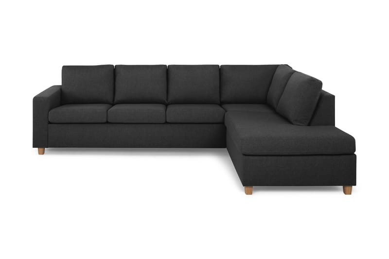 Crazy 4-sits Högervänd L-formad Schäslongsoffa i Tyg - Antracit - Products - Möbler - Soffa - Divansoffa & schäslongsoffa - 3 sits soffa med divan