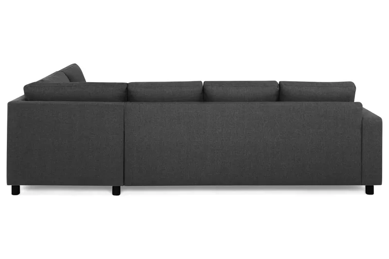 Crazy 4-sits Högervänd L-formad Schäslongsoffa i Tyg - Antracit - Products - Möbler - Soffa - Divansoffa & schäslongsoffa - 3 sits soffa med divan