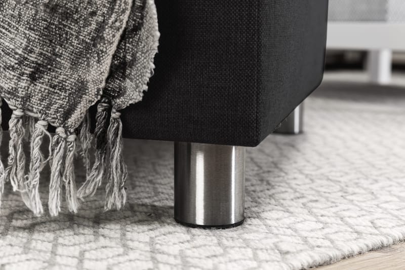 Crazy 4-sits Högervänd L-formad Schäslongsoffa i Tyg - Antracit - Products - Möbler - Soffa - Divansoffa & schäslongsoffa - 3 sits soffa med divan