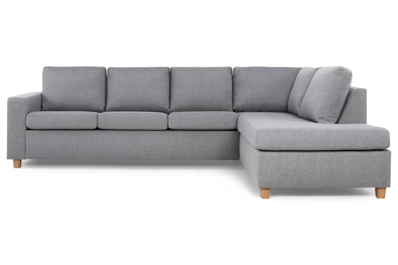 Crazy 4-sits Högervänd L-formad Schäslongsoffa i Tyg - Grå - Products - Möbler - Soffa - Divansoffa & schäslongsoffa - 3 sits soffa med divan