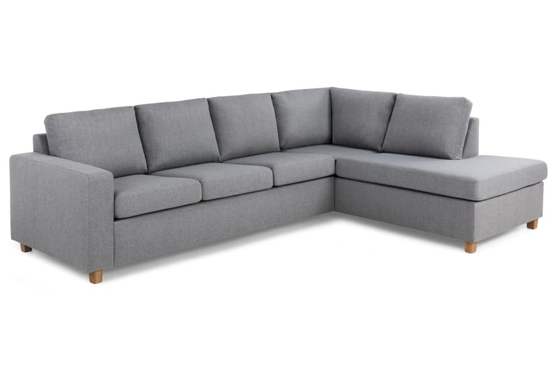 Crazy 4-sits Högervänd L-formad Schäslongsoffa i Tyg - Grå - Products - Möbler - Soffa - Divansoffa & schäslongsoffa - 3 sits soffa med divan