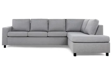 Crazy 4-sits Högervänd L-formad Schäslongsoffa i Tyg - Grå - Products - Möbler - Soffa - Divansoffa & schäslongsoffa - 3 sits soffa med divan