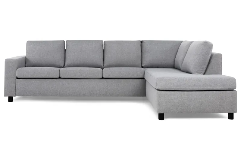 Crazy 4-sits Högervänd L-formad Schäslongsoffa i Tyg - Grå - Products - Möbler - Soffa - Divansoffa & schäslongsoffa - 3 sits soffa med divan