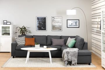 Crazy 4-sits Högervänd L-formad Schäslongsoffa i Tyg - Mörkgrå - Products - Möbler - Soffa - Divansoffa & schäslongsoffa - 3 sits soffa med divan