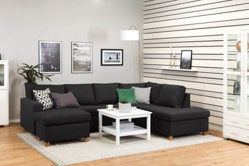Crazy 4-sits Högervänd U-formad Large Soffa med Divan och Schäslong i Tyg - Antracit - Products - Möbler - Soffa - Divansoffa & schäslongsoffa - 4 sits soffa med divan