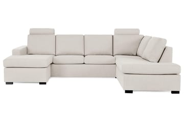 Crazy 4-sits Högervänd U-formad Large Soffa med Divan och Schäslong i Tyg - Beige - Products - Möbler - Soffa - Divansoffa & schäslongsoffa - 4 sits soffa med divan