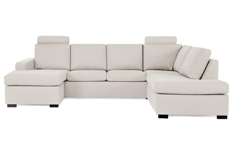 Crazy 4-sits Högervänd U-formad Large Soffa med Divan och Schäslong i Tyg - Beige - Products - Möbler - Soffa - Divansoffa & schäslongsoffa - 4 sits soffa med divan
