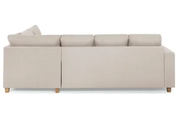 Crazy 4-sits Högervänd U-formad Small Soffa med Divan och Schäslong i Tyg - Beige - Products - Möbler - Soffa - Divansoffa & schäslongsoffa - 4 sits soffa med divan