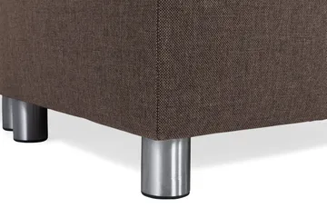 Crazy 4-sits Högervänd U-formad Small Soffa med Divan och Schäslong i Tyg - Brun - Products - Möbler - Soffa - Divansoffa & schäslongsoffa - 3 sits soffa med divan