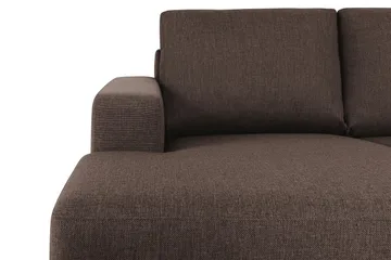 Crazy 4-sits Högervänd U-formad Small Soffa med Divan och Schäslong i Tyg - Brun - Products - Möbler - Soffa - Divansoffa & schäslongsoffa - 3 sits soffa med divan