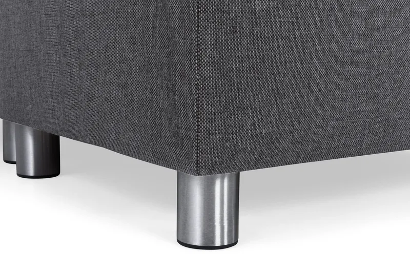 Crazy 4-sits Högervänd U-formad Small Soffa med Divan och Schäslong i Tyg - Mörkgrå - Products - Möbler - Soffa - Divansoffa & schäslongsoffa - 3 sits soffa med divan