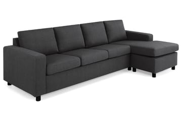 Crazy 4-sits Vändbar L-formad Divansoffa i Tyg - Antracit - Products - Möbler - Soffa - Divansoffa & schäslongsoffa - 4 sits soffa med divan