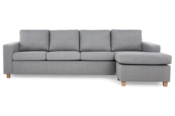 Crazy 4-sits Vändbar L-formad Divansoffa i Tyg - Grå - Products - Möbler - Soffa - Divansoffa & schäslongsoffa - 4 sits soffa med divan