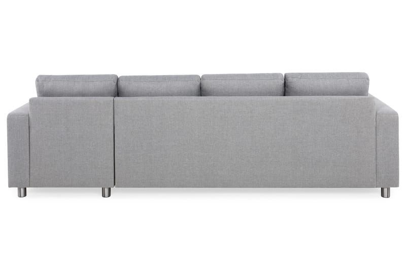 Crazy 4-sits Vändbar L-formad Divansoffa i Tyg - Grå - Products - Möbler - Soffa - Divansoffa & schäslongsoffa - 4 sits soffa med divan