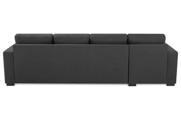 Crazy 4-sits Vändbar L-formad Divansoffa i Tyg - Mörkgrå - Products - Möbler - Soffa - Divansoffa & schäslongsoffa - 4 sits soffa med divan