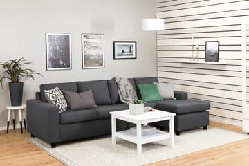 Crazy 4-sits Vändbar L-formad Divansoffa i Tyg - Mörkgrå - Products - Möbler - Soffa - Divansoffa & schäslongsoffa - 4 sits soffa med divan