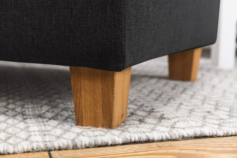 Crazy 4-sits Vänstervänd L-formad Schäslongsoffa i Tyg - Antracit - Products - Möbler - Soffa - Divansoffa & schäslongsoffa - 3 sits soffa med divan