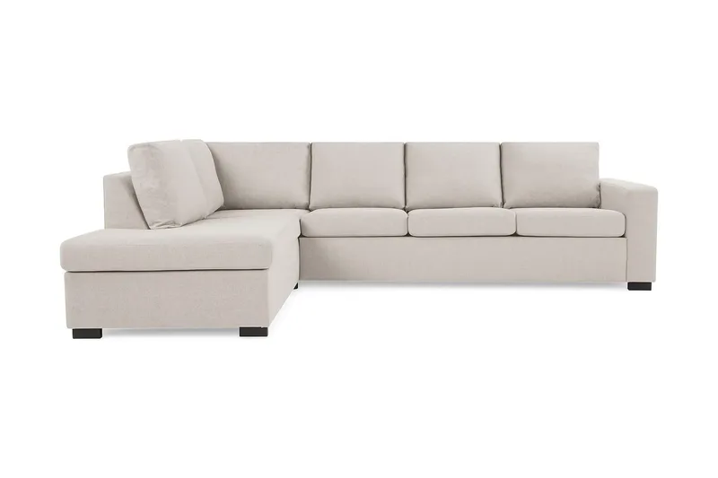 Crazy 4-sits Vänstervänd L-formad Schäslongsoffa i Tyg - Beige - Products - Möbler - Soffa - Divansoffa & schäslongsoffa - 3 sits soffa med divan