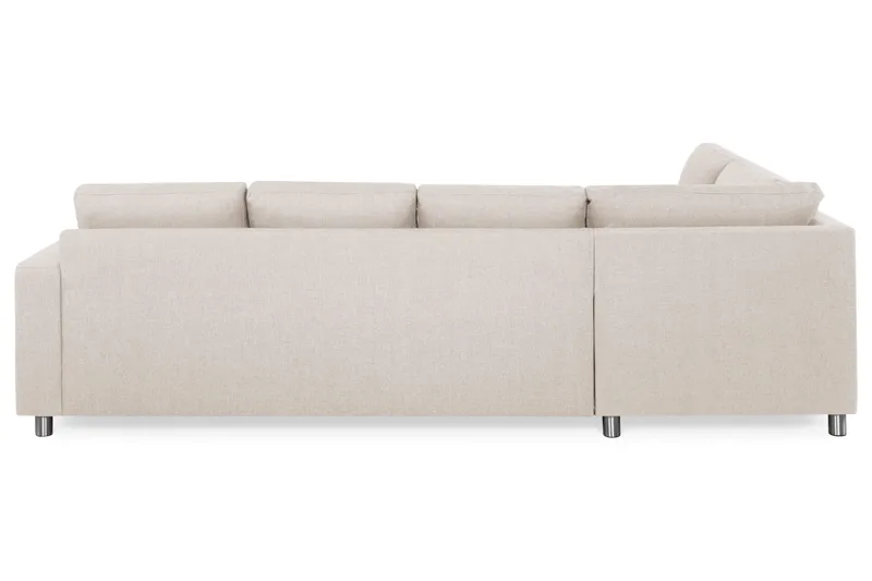 Crazy 4-sits Vänstervänd L-formad Schäslongsoffa i Tyg - Beige - Products - Möbler - Soffa - Divansoffa & schäslongsoffa - 3 sits soffa med divan