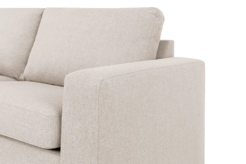 Crazy 4-sits Vänstervänd L-formad Schäslongsoffa i Tyg - Beige - Products - Möbler - Soffa - Divansoffa & schäslongsoffa - 3 sits soffa med divan