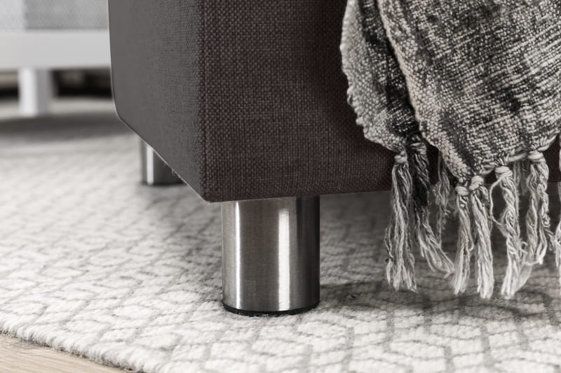 Crazy 4-sits Vänstervänd L-formad Schäslongsoffa i Tyg - Mörkgrå - Products - Möbler - Soffa - Divansoffa & schäslongsoffa - 3 sits soffa med divan